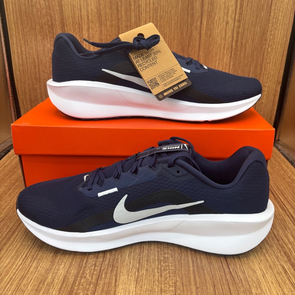Nike Downshifter‎ 13 Running Shoes Mens 12 Midnight Navy FD6454-400 Sneaker NEW - Picture 2 of 7